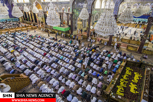 حال و هوای نماز جماعت در حرم امام حسین (ع) در ایام رمضان
