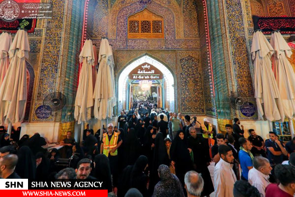 تصاویر صدها هزار عزادار در حرم امیر المؤمنین (ع) حضور یافتند