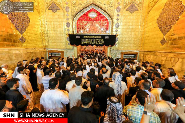 تصاویر صدها هزار عزادار در حرم امیر المؤمنین (ع) حضور یافتند