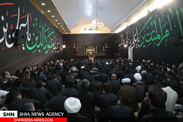 دسته عزاداری شهادت امیرالمومنین(ع) با حضور آیت الله العظمی وحید خراسانی