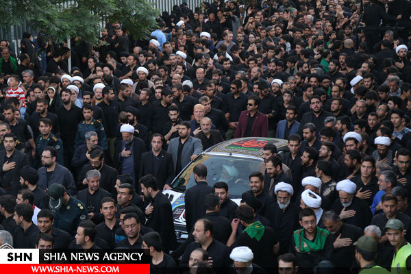 دسته عزاداری شهادت امیرالمومنین(ع) با حضور آیت الله العظمی وحید خراسانی