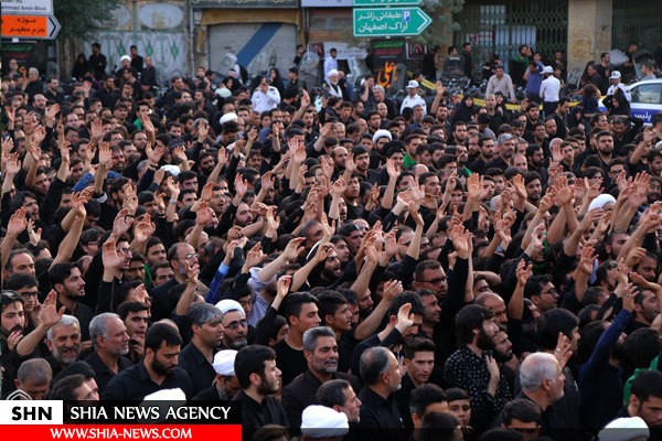 دسته عزاداری شهادت امیرالمومنین(ع) با حضور آیت الله العظمی وحید خراسانی