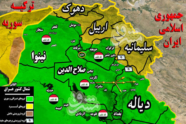 حملات گسترده داعش برای اشغال شاهراه ارتباطی استان‌های شمالی عراق + تصاویر