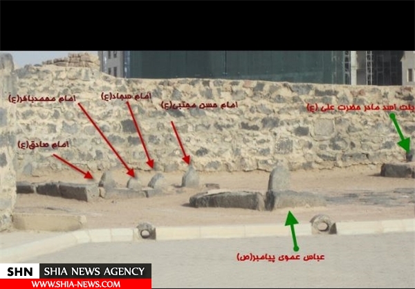 محل دفن امام صادق(ع) در قبرستان بقیع+ تصاویر