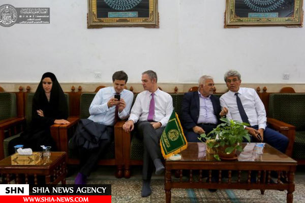 سفیر فرانسه در عراق به زیارت آستان مقدس علوی مشرف شد+ تصاویر