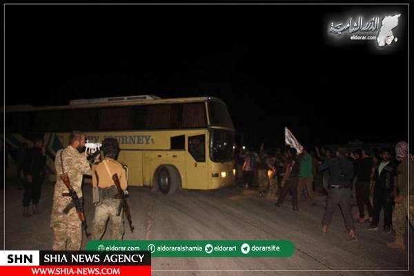 ساکنان فوعه و کفریا به صورت کامل از این دو شهرک خارج شدند+تصاویر