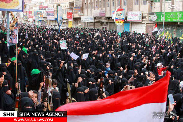 تصاویر تظاهرات هزاران زن در صنعاء