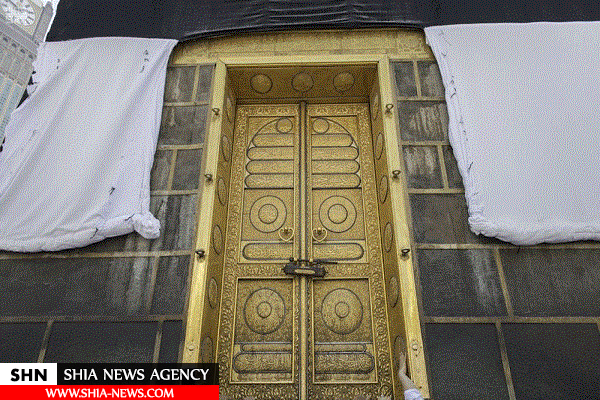 پرده خانه خدا تعویض شد + تصویر