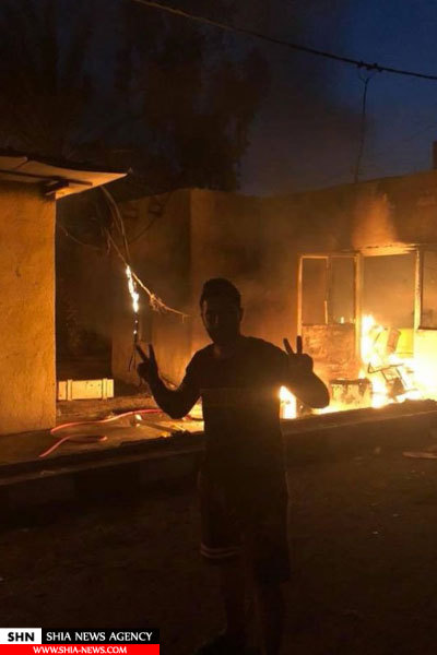 کنسولگری ایران در بصره را به آتش کشیدند+ واکنش‌ها و تصاویر