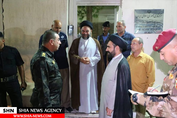 تشدید تدابیر امنیتی برای محافظت از کنسولگری ایران در نجف اشرف +تصویر
