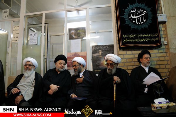 تصاویر مراسم بزرگداشت آیت الله اشرفی شاهرودی در قم