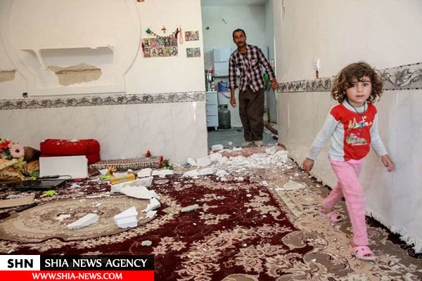 خسارات زلزله ۵.۹ ریشتر شهر تازه آباد کرمانشاه