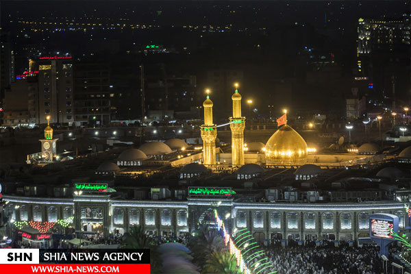 تصاویر حرم مطهر امام حسین و حضرت عباس علیهما السلام در آسمان شب تصاویر حرم مطهر امام حسین و حضرت عباس علیهما السلام در آسمان شب