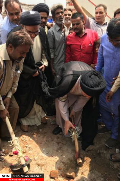 مراسم کلنگ زنی حسینیه رایه العباس(ع) در احمد آباد هند+ تصاویر