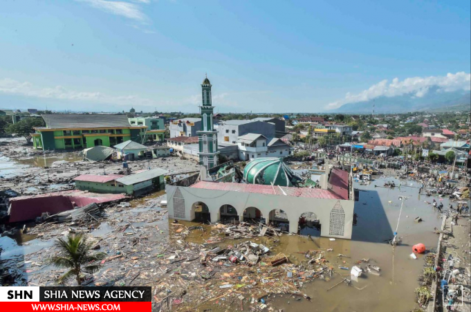 سالم ماندن یک مسجد در اندونزی در پی زمین لرزه ۷.۵ ریشتری