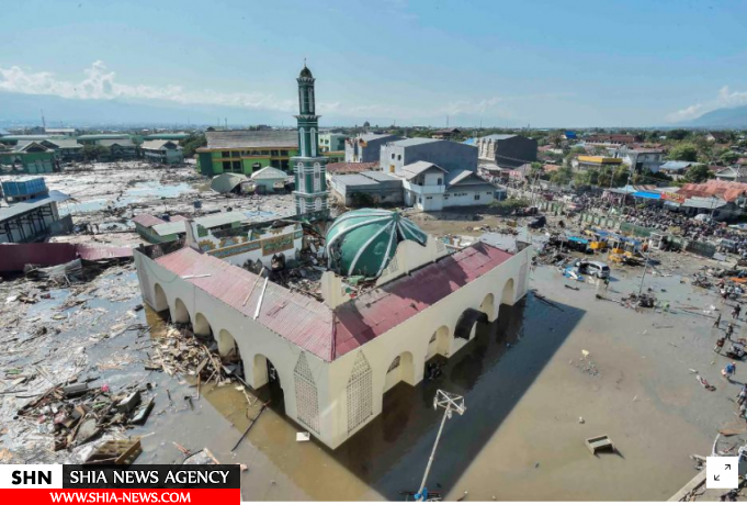 سالم ماندن یک مسجد در اندونزی در پی زمین لرزه ۷.۵ ریشتری