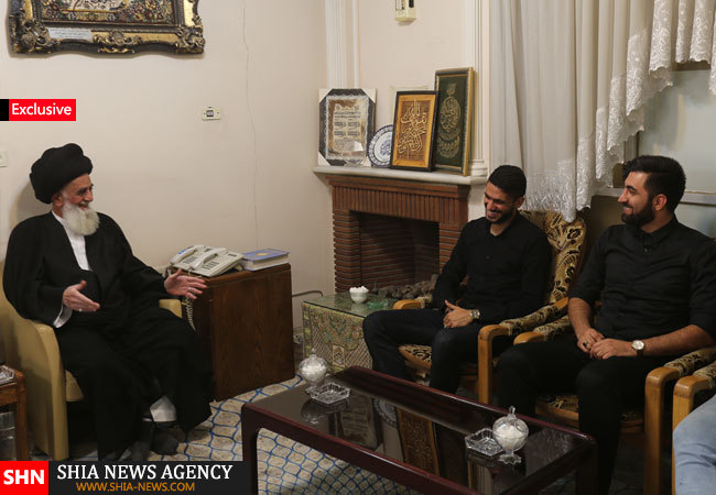 گزارش تصویری / دیدار شایان مصلح با آیت الله میرسید محمد یثربی