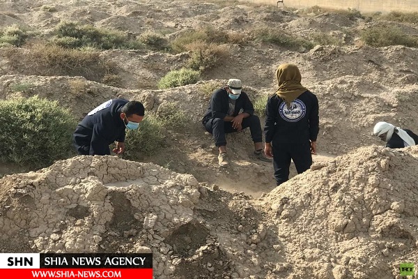 انتشار تصاویری از کشف بزرگ‌ترین گور جمعی در رقه