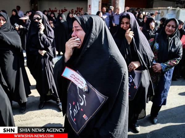 تشییع شهدای حادثه تروریستی اهواز با حضور پرشکوه مردم