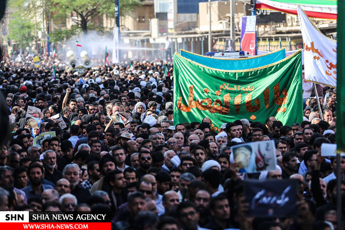 تشییع شهدای حادثه تروریستی اهواز با حضور پرشکوه مردم