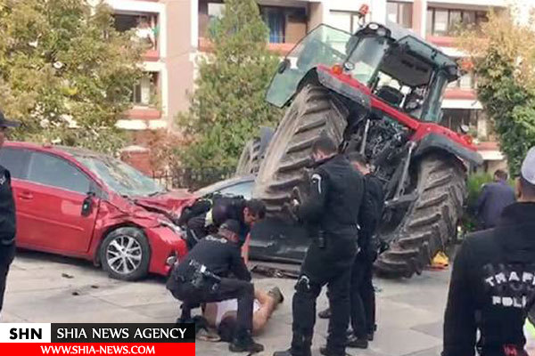 حمله انتخاری با تراکتور در ترکیه