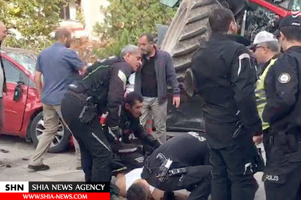 حمله انتخاری با تراکتور در ترکیه