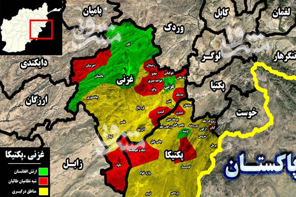 ادامه سقوط دومینوار شهرها در افغانستان+ نقشه میدانی