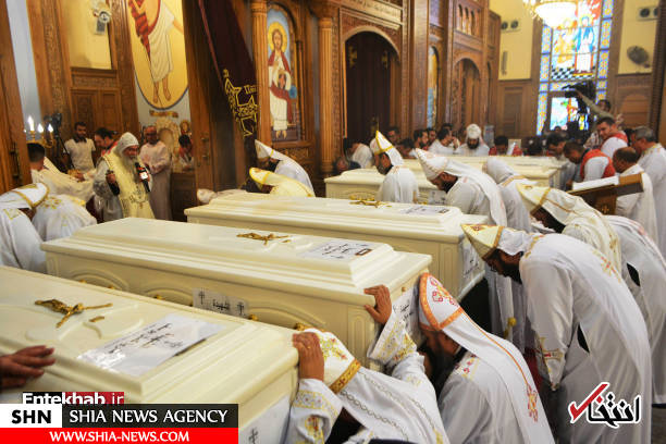 تشییع مسیحیان مصری کشته شده در حمله داعش