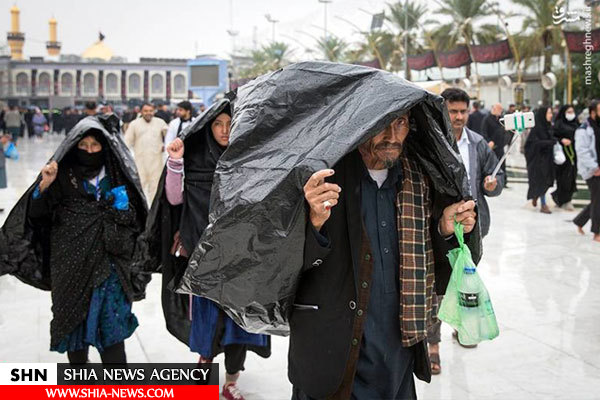 تصاویری بی نظیر از بارش شدید باران در بین الحرمین تصاویری بی نظیر از بارش شدید باران در بین الحرمین