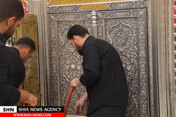 حرم مطهر حضرت عباس (ع) غبارروبی شد+ تصویر