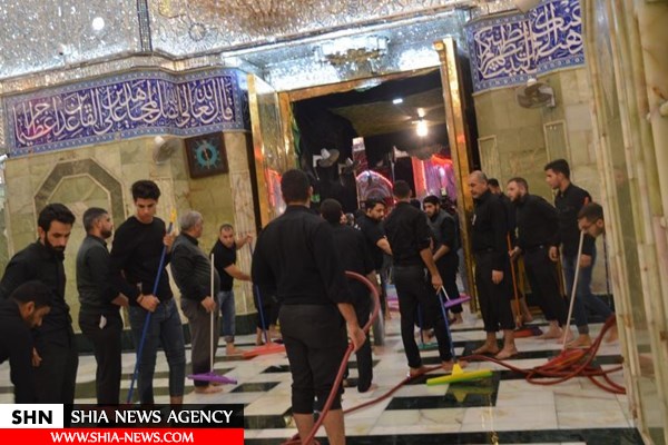 حرم مطهر حضرت عباس (ع) غبارروبی شد+ تصویر