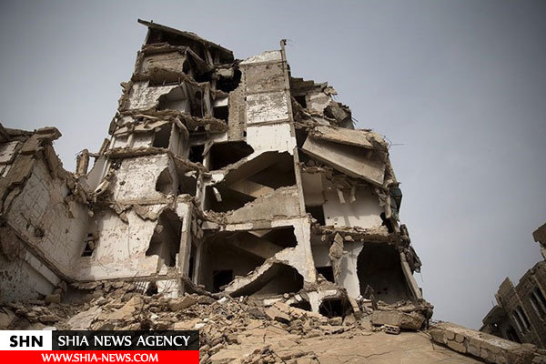 تصاویر اثرات وحشتناک جنگ بر یک شهر سوریه