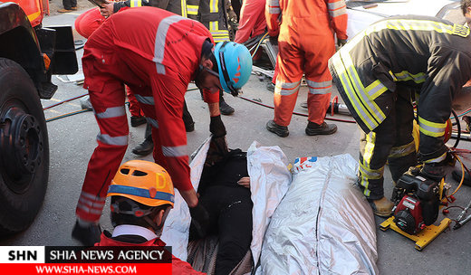 تصاویر تصادف زنجیره‌ای مرگبار در مشهد