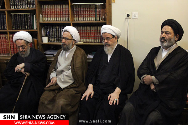 دیدار اعضای شورای عالی حوزه های علمیه با آیت الله صافی گلپایگانی