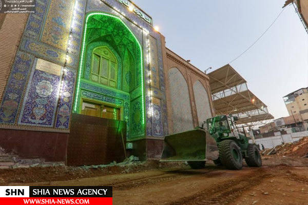 آستان مقدس علوی کار بازسازی صحن رسول اکرم (ص) را آغاز کرد +تصاویر آستان مقدس علوی کار بازسازی صحن رسول اکرم (ص) را آغاز کرد +تصاویر