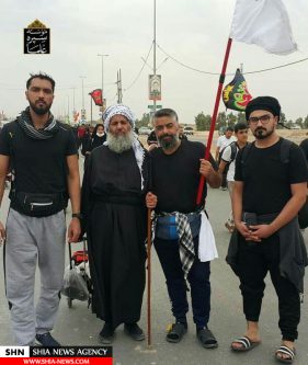 تصاویر علما در پیاده روی اربعین