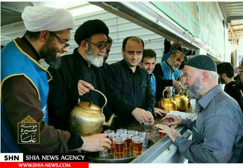 تصاویر علما در پیاده روی اربعین