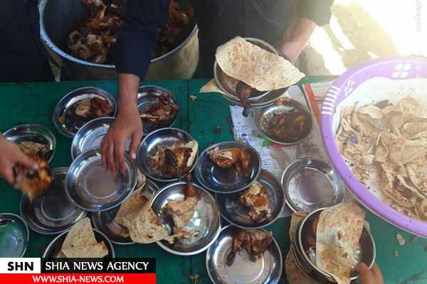 تصویر پذیرایی ویژه از زائران اربعین