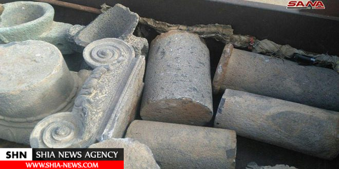 کشف بیش از 100 قطعه باستانی آماده قاچاق در جنوب سوریه +تصاویر