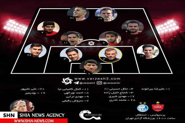 ترکیب پرسپولیس برای دربی مشخص شد ترکیب پرسپولیس برای دربی مشخص شد
