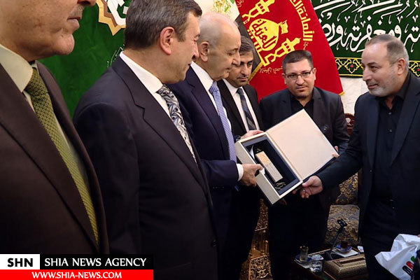 رئیس مجلس نمایندگان لبنان به زیارت حرم حضرت عباس مشرف شد