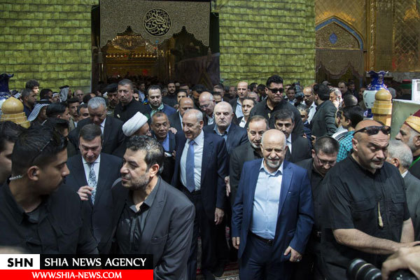 رئیس مجلس نمایندگان لبنان به زیارت حرم حضرت عباس مشرف شد