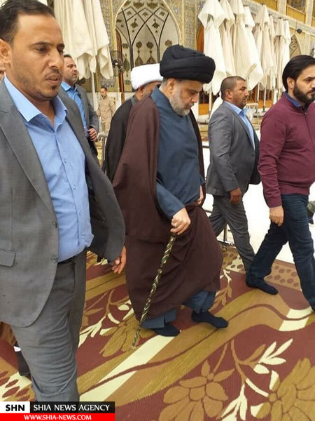 مقتدی صدر در انظار عمومی ظاهر شد مقتدی صدر در انظار عمومی ظاهر شد
