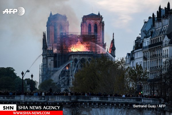تصاویر قلب پاریس در آتش
