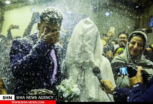 تصاویر عروسی در کمپ سیل زدگان