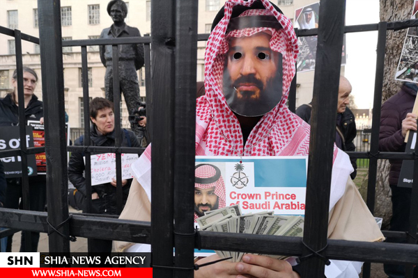 اعتراض‌های مردمی در لندن به تداوم فروش سلاح به رژيم سعودی