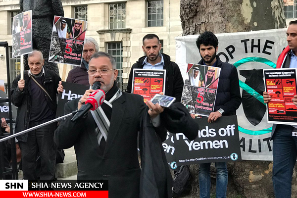 اعتراضهای مردمی در لندن به تداوم فروش سلاح به رژيم سعودی اعتراضهای مردمی در لندن به تداوم فروش سلاح به رژيم سعودی