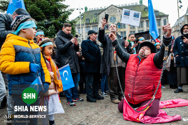 همبستگی با اویغورها در آمستردام