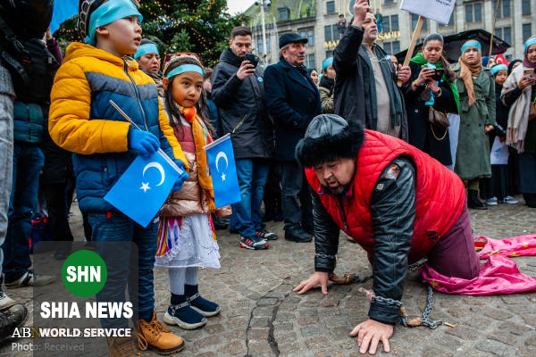 همبستگی با اویغورها در آمستردام