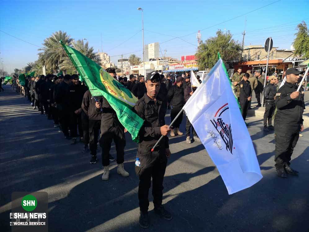 تشییع پیکر شهدای حشد شعبی در بغداد